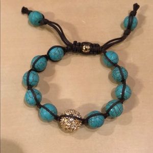 TAI beaded bracelet with CZ diamond ball